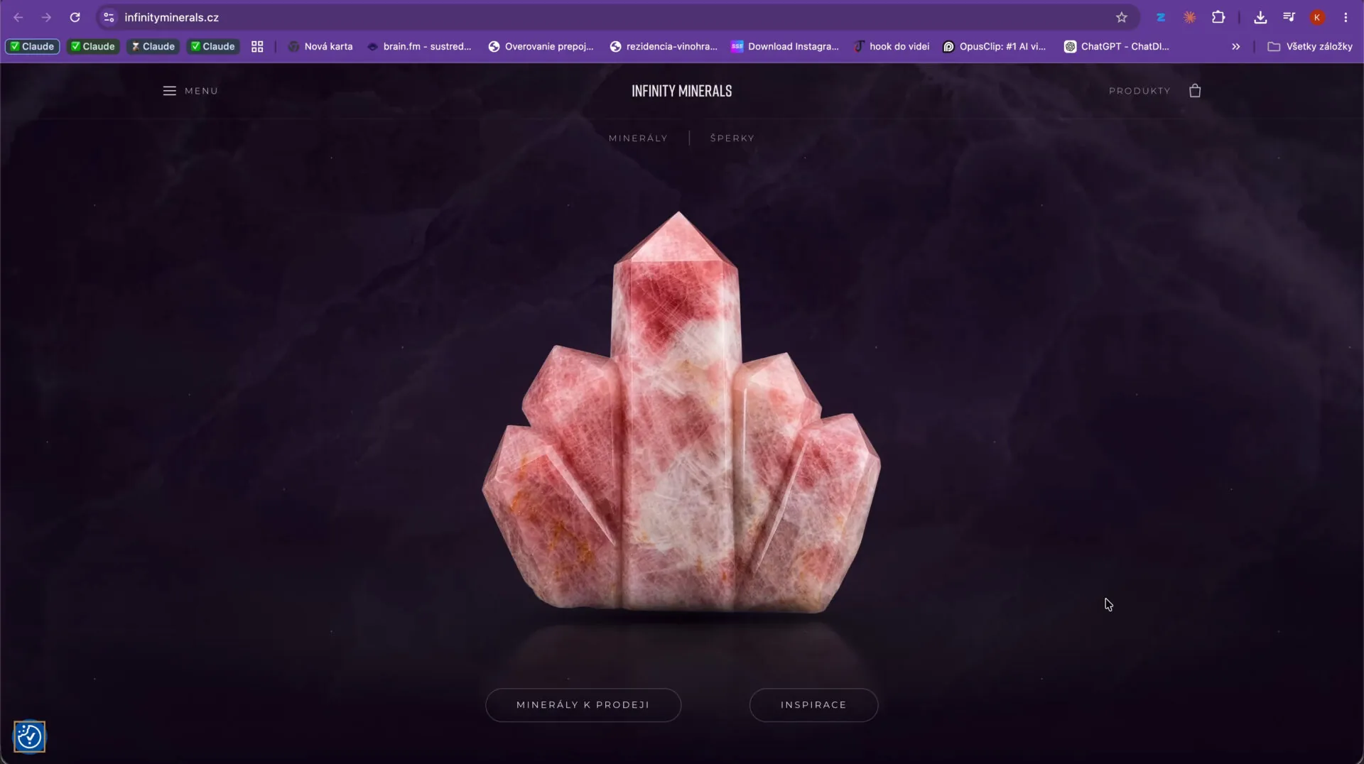 Minerály Infinity Minerals